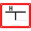 Piktogramm ''H'' + 3 Größen 25x200mm PP-Platte